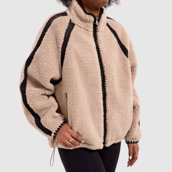 UGG Nikia Crochet Jacket in Beige