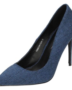 (UK 7, Navy (Blue)) Ladies Anne Michelle Court Shoes
