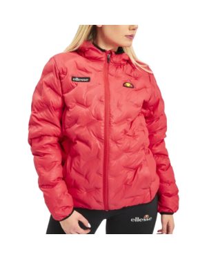 (UK6/US2/EU34) ELLESSE CALONAZZO SRC07232 Womens Puffer Jacket Quilted Hooded Padded Coat Pink