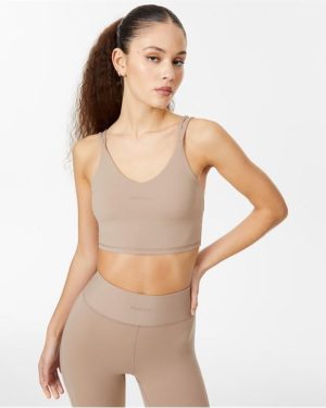 USA Pro x Sophie Habboo Flex Sports Bra - Brown