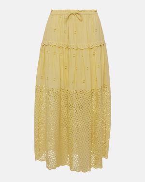 Ulla Johnson Lucia cotton voile maxi skirt