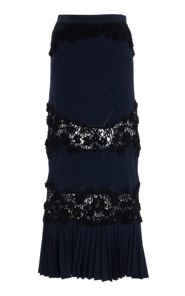 Ulla Johnson - Madeline Knit Maxi Skirt - Navy - M - Moda Operandi