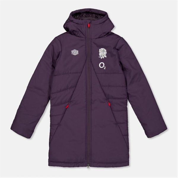 Umbro England Rugby Padded Jacket 2024 Juniors - Purple