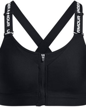 Under Armour Armour Ua Infinity High Zip 2.0 Bra Impact Sports Womens - Black