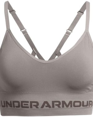 Under Armour Seamless Low Impact Longline Sports Bra - Grey