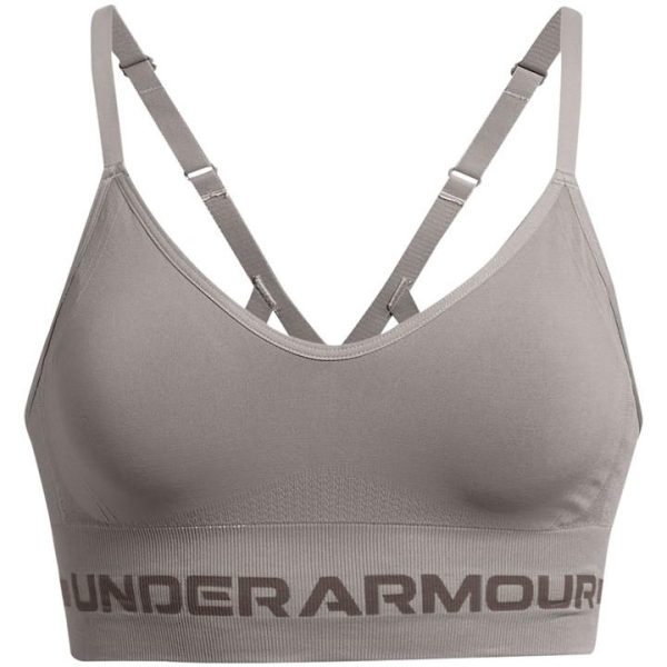 Under Armour Seamless Low Impact Longline Sports Bra - Grey