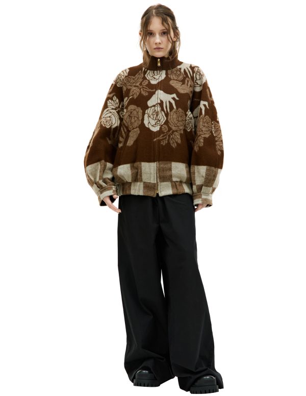 Undercover Undercover x Fragment design wool bomber jacket