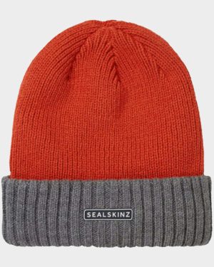 Unisex Bacton Waterproof Cold Weather Roll Cuff Beanie Hat
