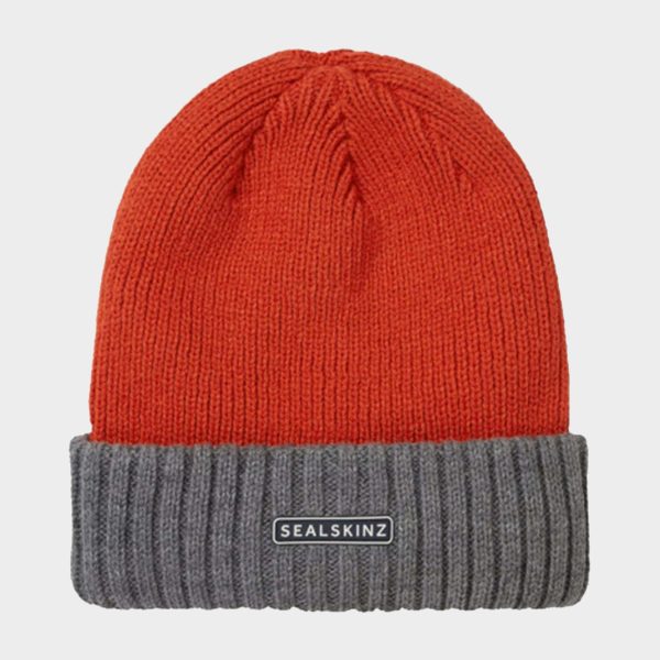 Unisex Bacton Waterproof Cold Weather Roll Cuff Beanie Hat