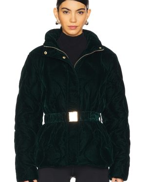 Unreal Fur Maxim Puffer Jacket in Green. Size XS.