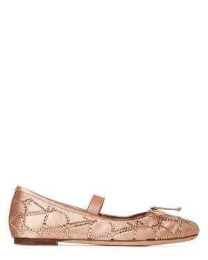 VALENTINO GARAVANI Iconographe Ballet Flats - Nude