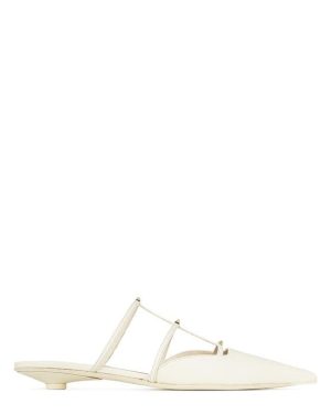VALENTINO GARAVANI Rockstud Wispy Mules - White