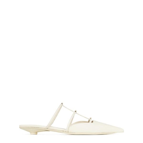 VALENTINO GARAVANI Rockstud Wispy Mules - White