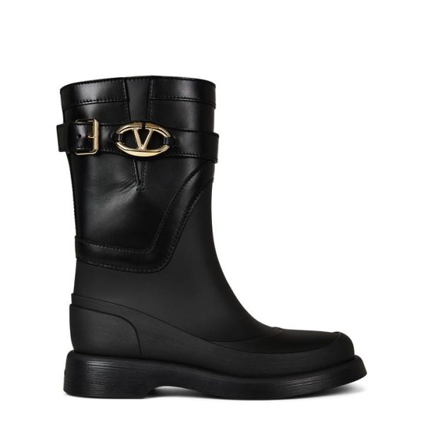 VALENTINO GARAVANI Vlogo Ankle Boots - Black