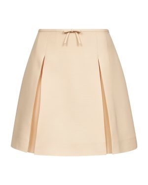 VALENTINO | Ivory Crepe Couture mini skirt | Women | 42