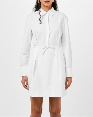 VALENTINO Poplin Shirt Dress - White