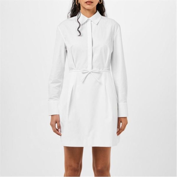 VALENTINO Poplin Shirt Dress - White