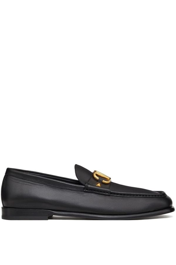 VALENTINO VLOGO SIGNATURE LOAFERS Size: 44, colour: BLACK