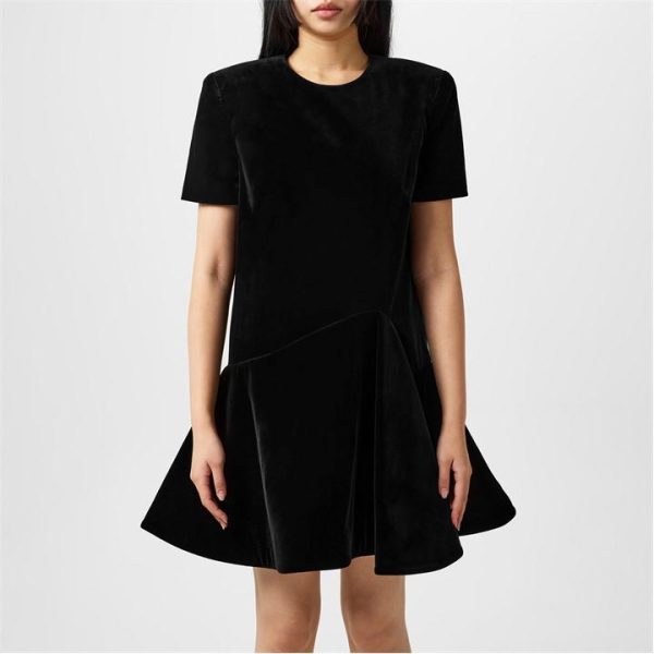 VALENTINO Velvet Mini Dress - Black