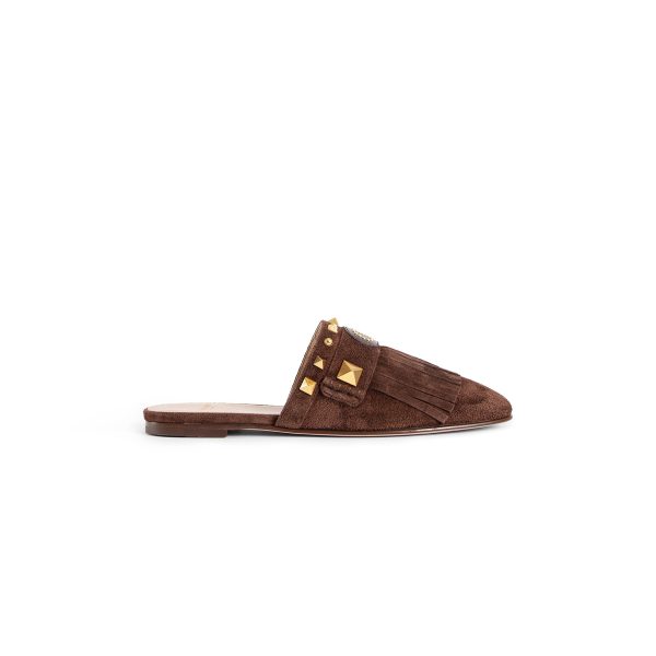 VALENTINO WOMAN BROWN MULES
