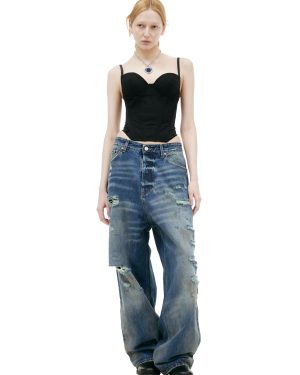 VETEMENTS Blue ripped jeans