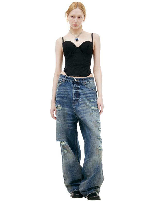 VETEMENTS Blue ripped jeans