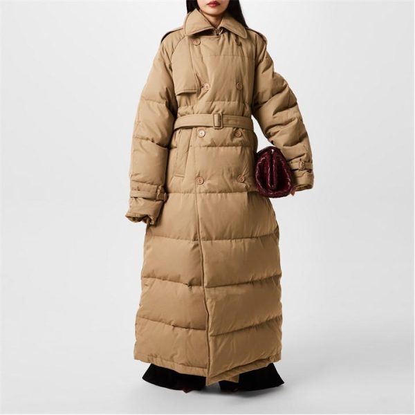 VETEMENTS Puffer Trench Coat - Beige