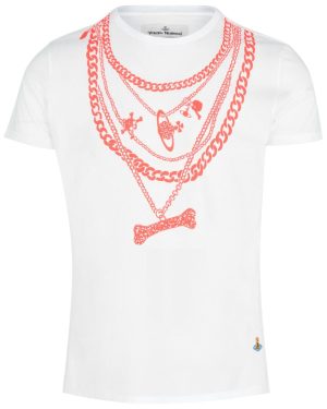 VIVIENNE WESTWOOD CHAIN PERU T SHIRT Size: XXL, colour: WHITE