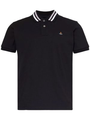 VIVIENNE WESTWOOD CLASSIC ORB POLO SHIRT Size: M, colour: BLACK