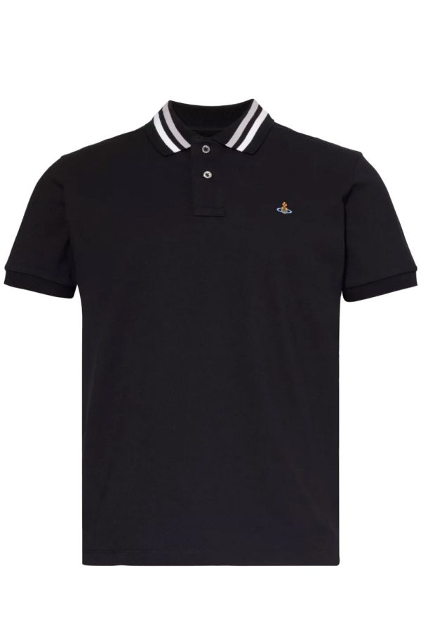 VIVIENNE WESTWOOD CLASSIC ORB POLO SHIRT Size: M, colour: BLACK