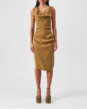 VIVIENNE WESTWOOD Ginnie Pencil Maxi Dress - Beige