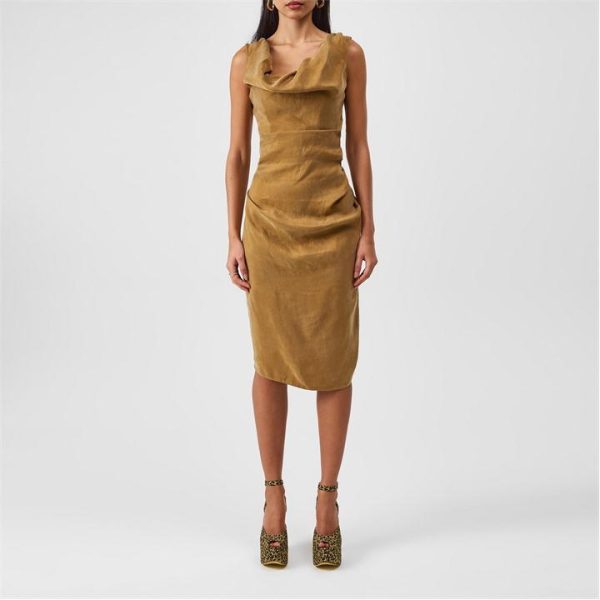 VIVIENNE WESTWOOD Ginnie Pencil Maxi Dress - Beige