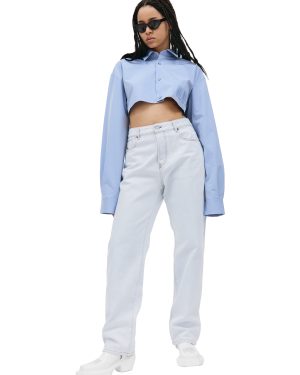 VTMNTS Barcode cropped shirt