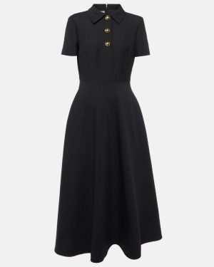 Valentino Crepe Couture A-line midi dress