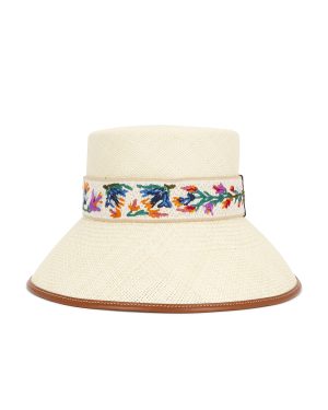 Valentino Garavani Antibes Bucket Hat in Naturale & Antique - Neutral. Size L (also in M, S).