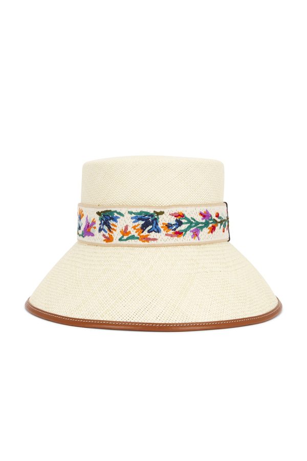 Valentino Garavani Antibes Bucket Hat in Naturale & Antique - Neutral. Size L (also in M, S).