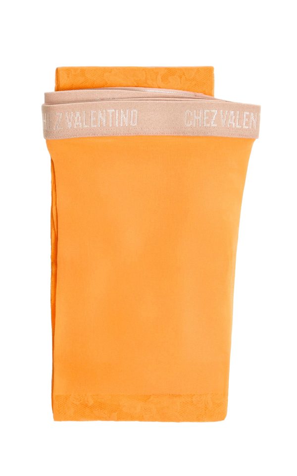 Valentino Garavani - Lace Tights - Orange - M - Moda Operandi