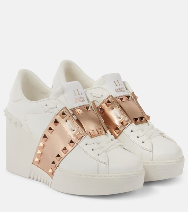 Valentino Garavani Open Disco leather wedge sneakers