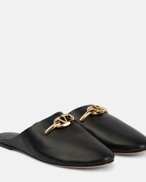 Valentino Garavani VLogo leather clogs