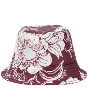 Valentino Street Flowers silk bucket hat