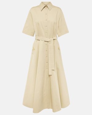 Valentino VGold cotton and linen shirt dress