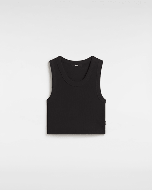 Vans - Drew Rib Tank Top, Woman, Black, Size: L