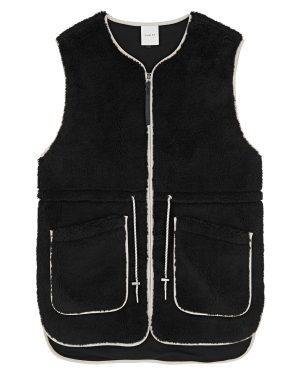 Varley Kestrel Fleece Gilet, Gilets, Black, Large, Cotton - L (UK14 / L)