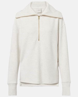 Varley Larson jersey zip-up sweatshirt