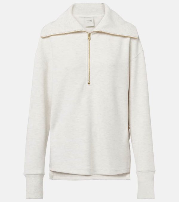 Varley Larson jersey zip-up sweatshirt