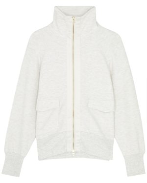 Varley Roxbury Stretch-jersey Sweatshirt - Ivory - XS