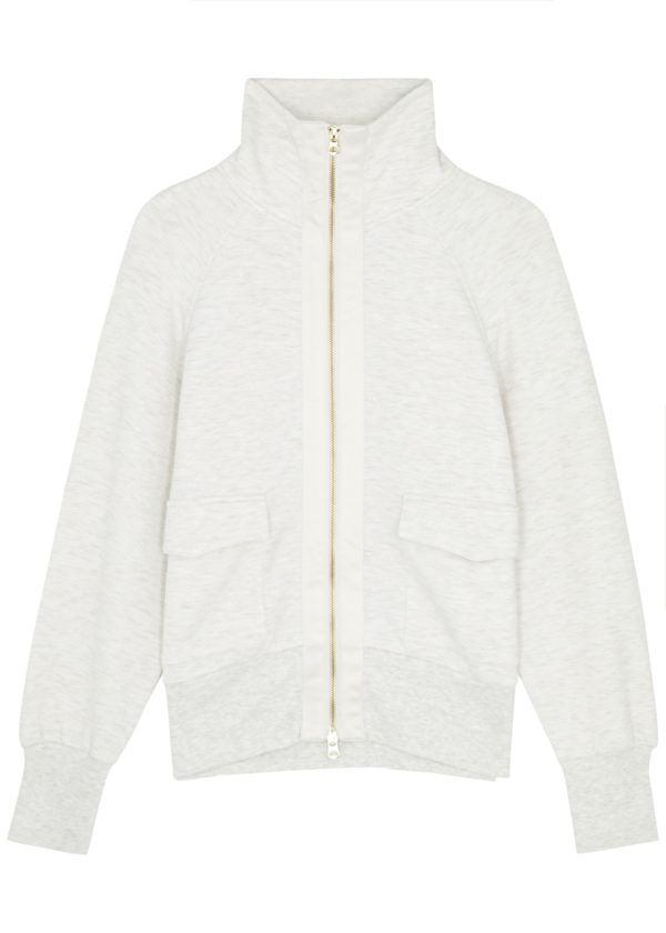 Varley Roxbury Stretch-jersey Sweatshirt - Ivory - XS