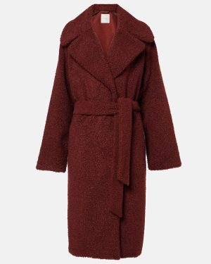Varley Vermont faux shearling wrap coat