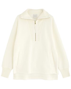 Varley Wallace Half-zip Fleece Sweatshirt - Cream - L (UK14 / L)