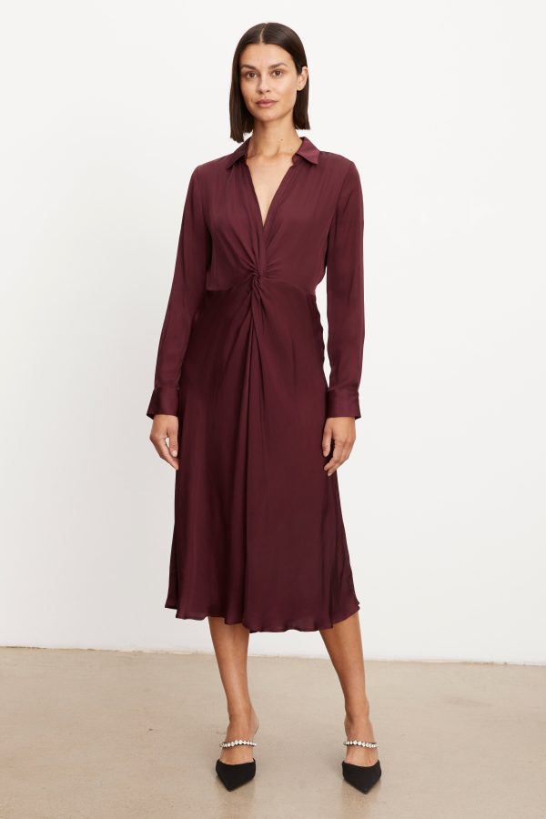 Velvet By Graham & Spencer Bettie Dress Malbec Size XL